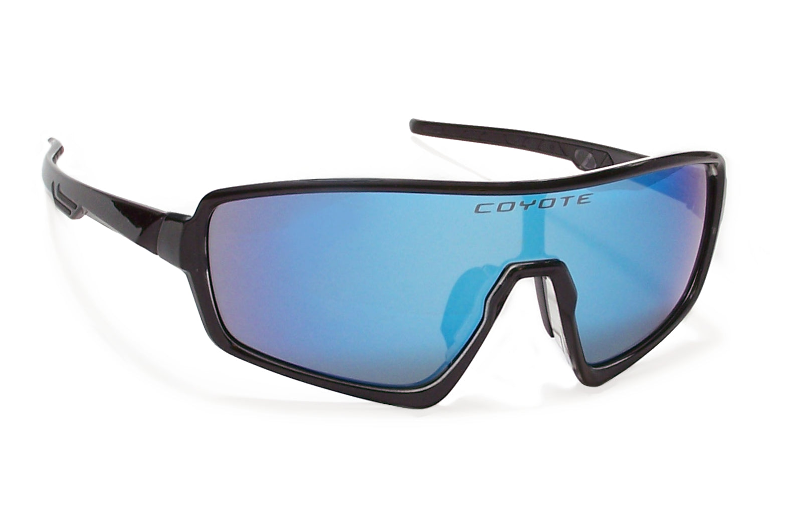 Coyote Kaos Impact-Resistant Polycarbonate Sunglasses - Black/Blue